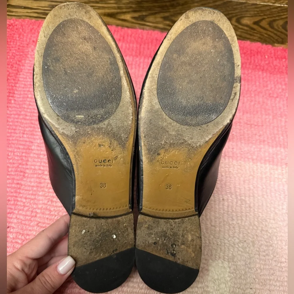 Gucci Princetown Slipper Mule in Black Leather - Picture 11 of 15